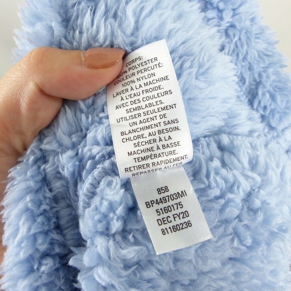 BP Colorblock Teddy Fleece Pullover Hoodie Sweatshirt Blue Women's XL - Picture 10 of 11